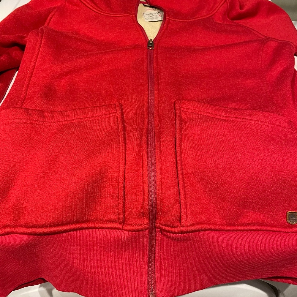 Burton women’s zippered hooded sweatshirt